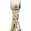 Bougeoir Jade Dore 38Cm