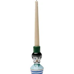 Bougeoir Monsieur Mustache 16Cm