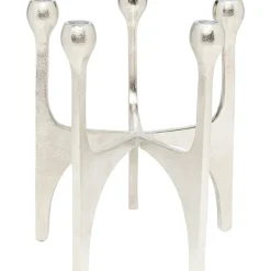Bougeoir Stacky Argente 31Cm