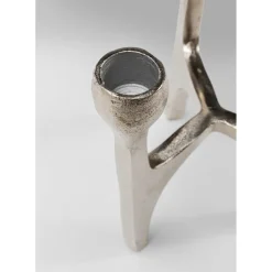 Bougeoir Stacky Argente 15Cm