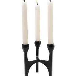 Bougeoir Stacky Noir 15Cm
