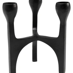 Bougeoir Stacky Noir 15Cm