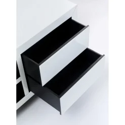 Buffet Bas Luxury Push Blanc 140X50Cm