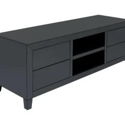 Buffet Bas Luxury Push Gris 140X50Cm