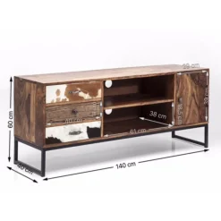 Buffet Bas Rodeo 1 Porte,3 Tiroirs