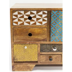 Buffet Bas Soleil 3 Portes,9 Tiroirs
