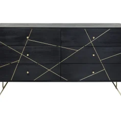Buffet Gold Vein 6 Tiroirs 145X82Cm