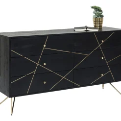 Buffet Gold Vein 6 Tiroirs 145X82Cm