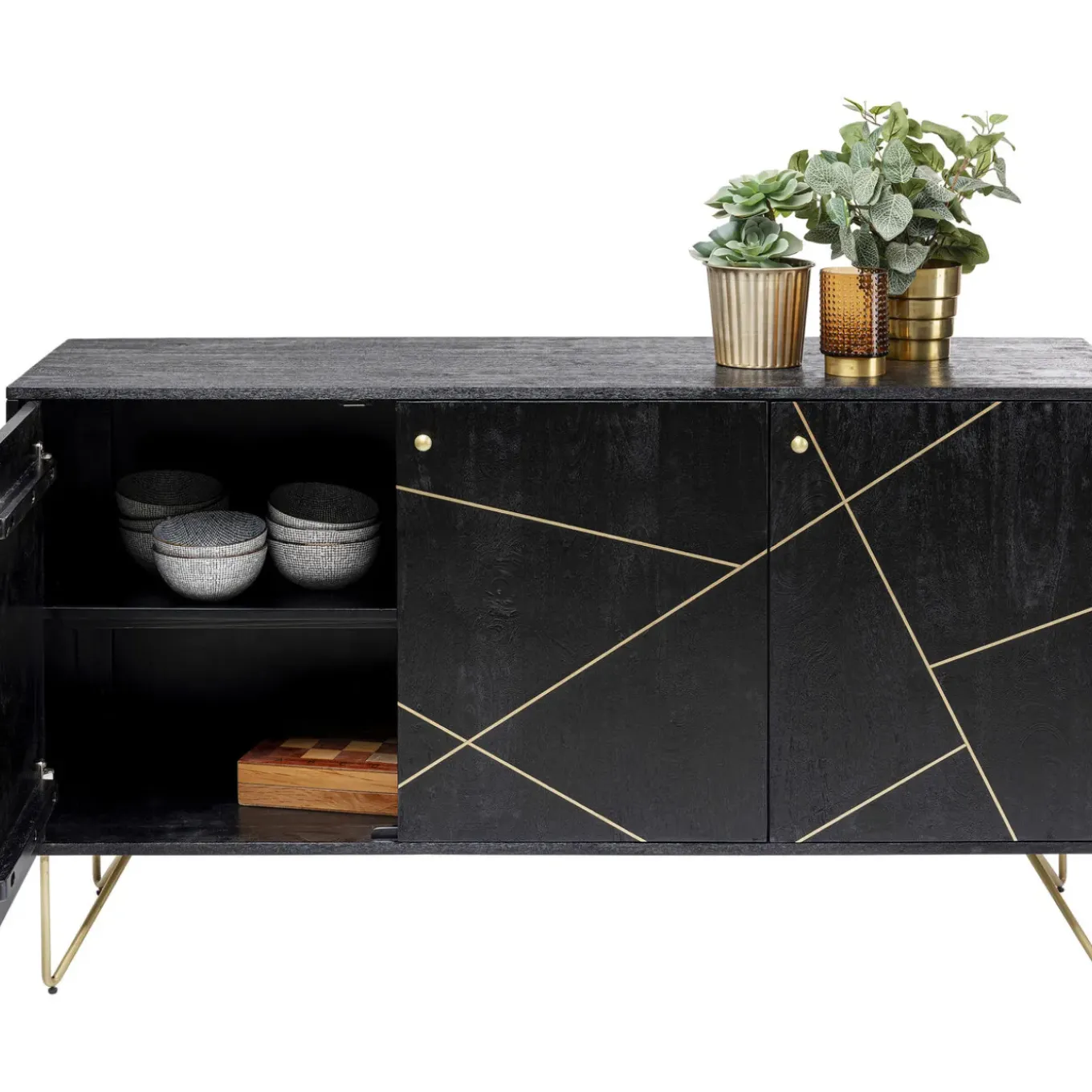 Buffet Gold Vein 3-Portes 145X82