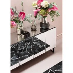Buffet Soran Noir 160X45Cm