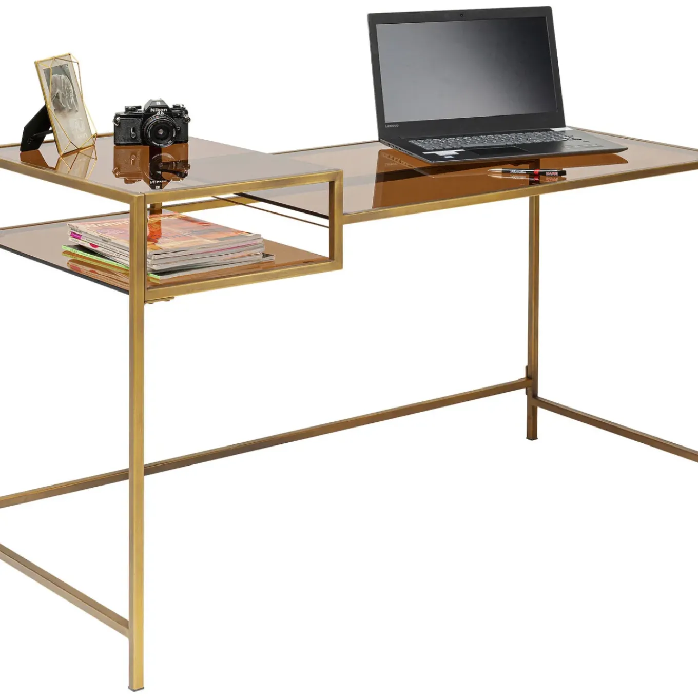 Bureau Loft Dore 134X60Cm