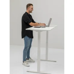 Bureau Office Blanc Blanc 160X80
