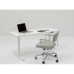 Bureau Office Blanc Blanc 160X80