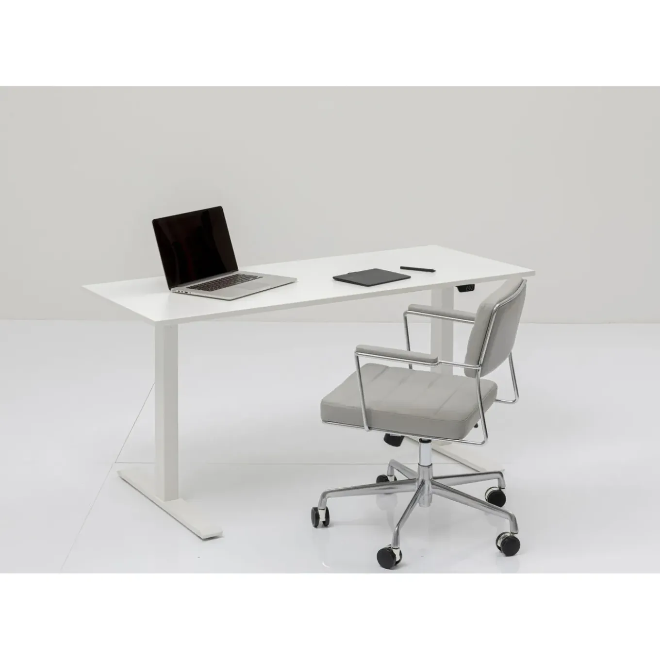Bureau Office Blanc Blanc 160X80