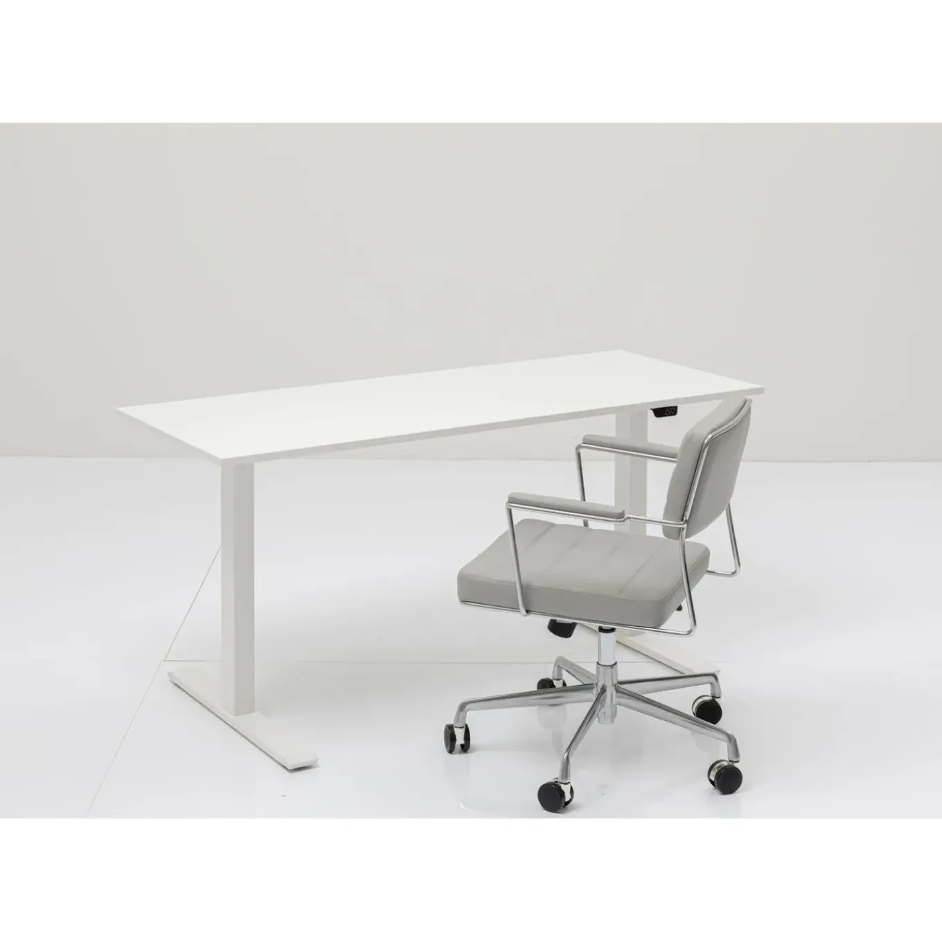 Bureau Office Blanc Blanc 160X80