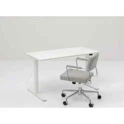 Bureau Office Blanc Blanc 160X80