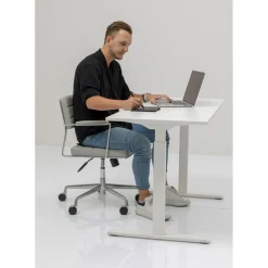 Bureau Office Blanc Blanc 160X80