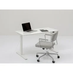 Bureau Office Blanc Blanc 140X70