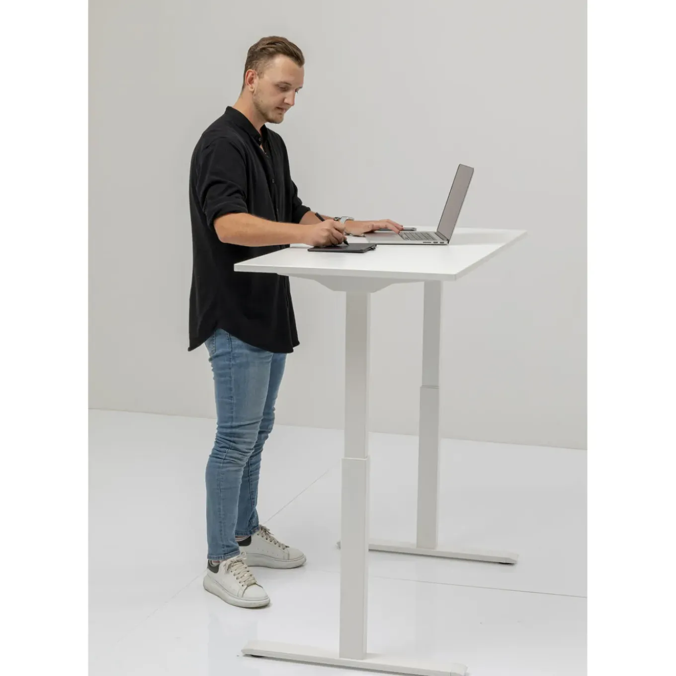 Bureau Office Blanc Blanc 140X70