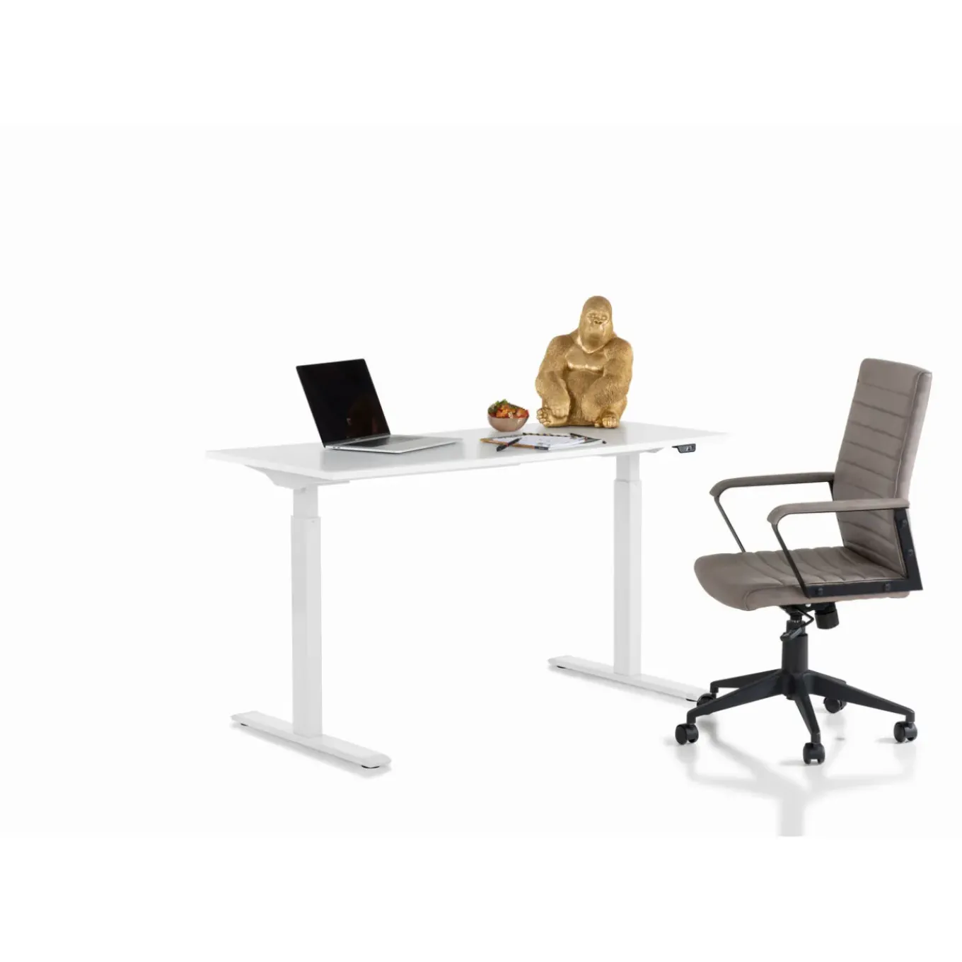 Bureau Office Blanc Blanc 140X70