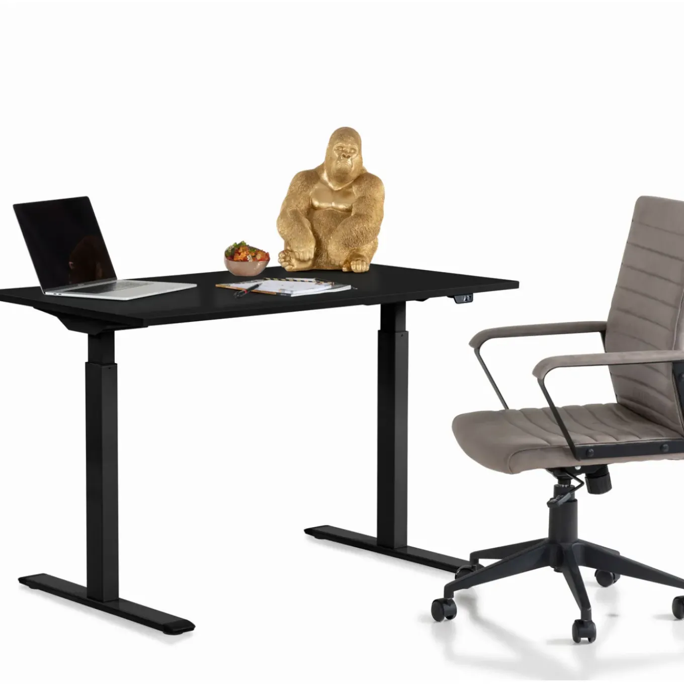 Bureau Office Noir Noir 120X70