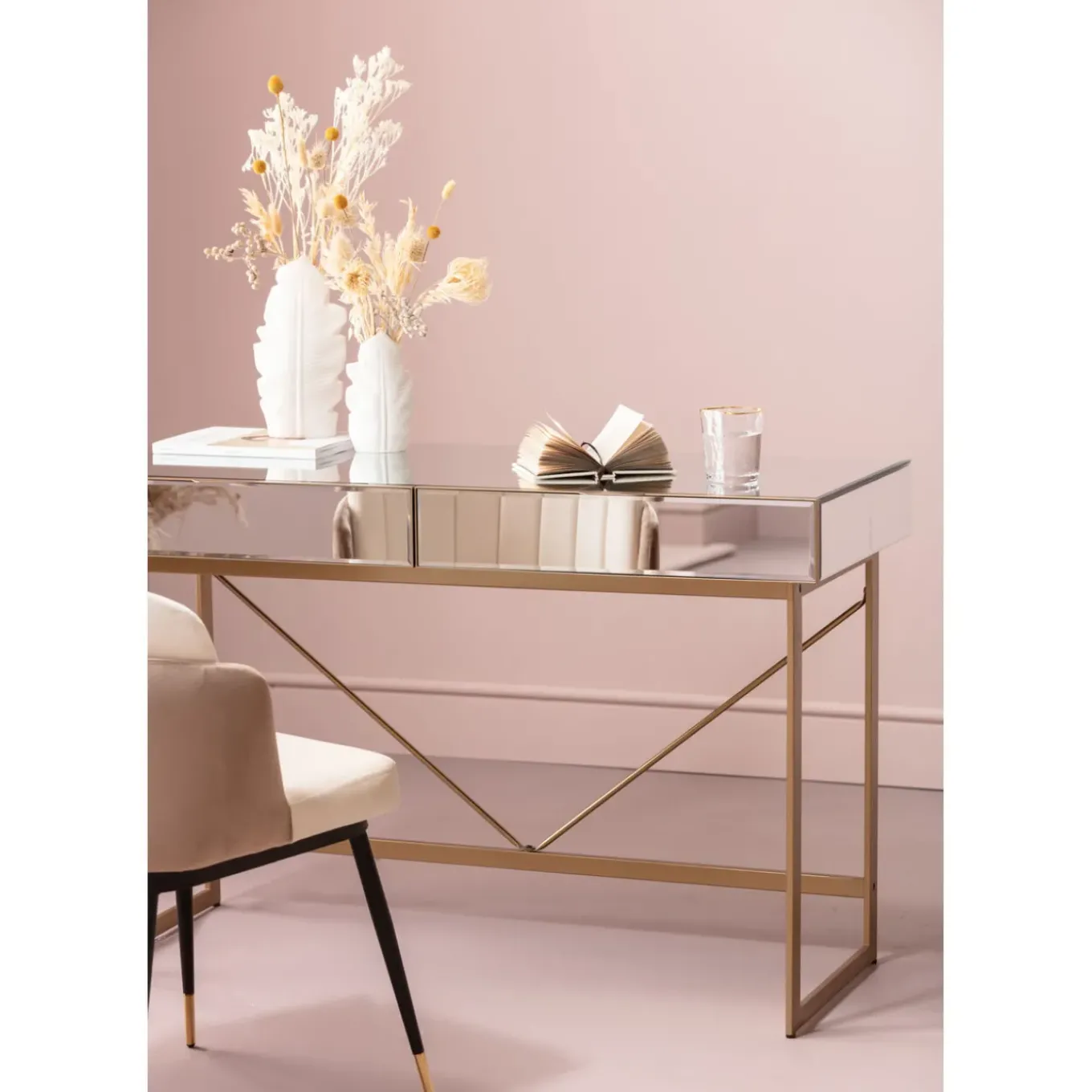 Bureau Soran Dore 120X50Cm