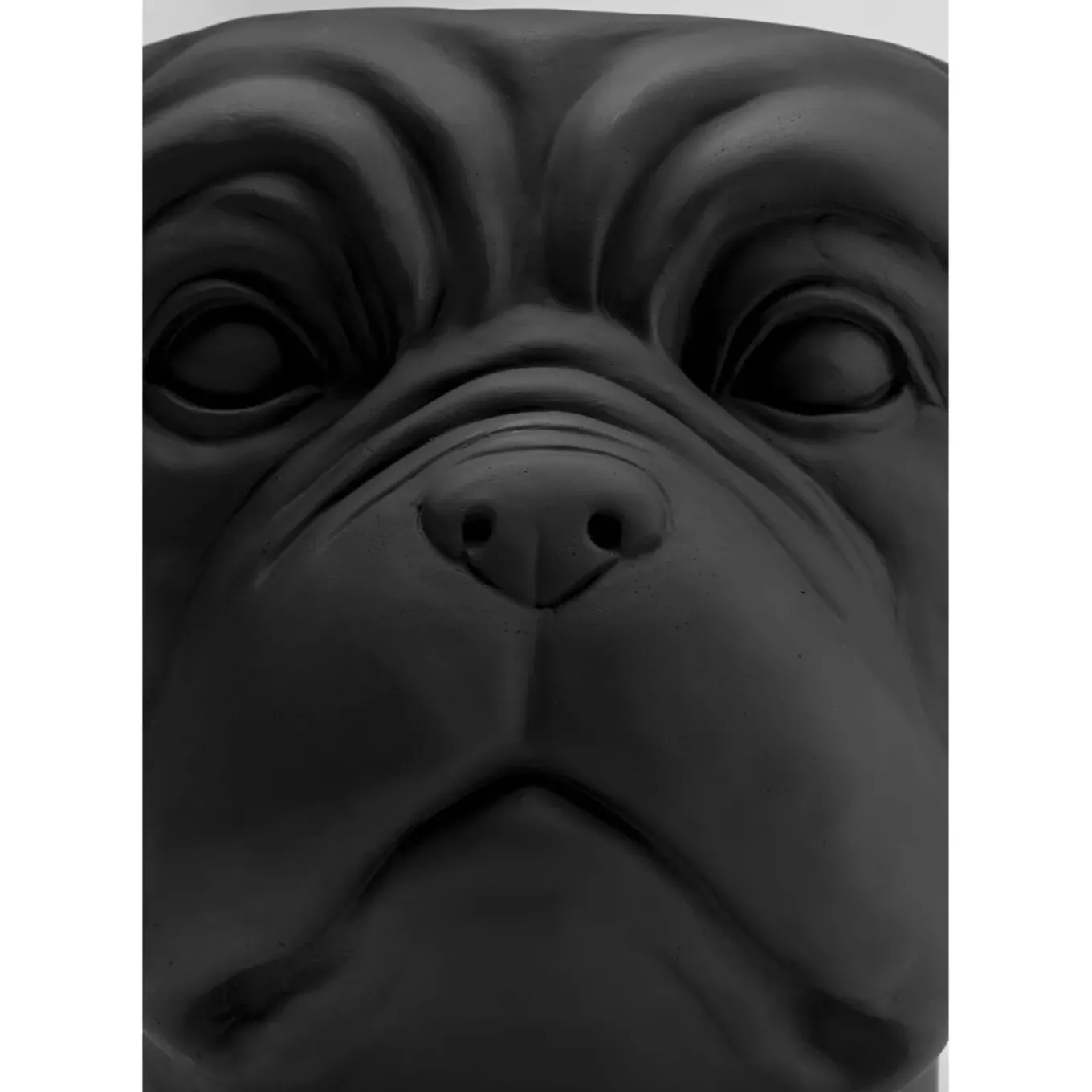 Cachepot Décoratif Bulldog Noir