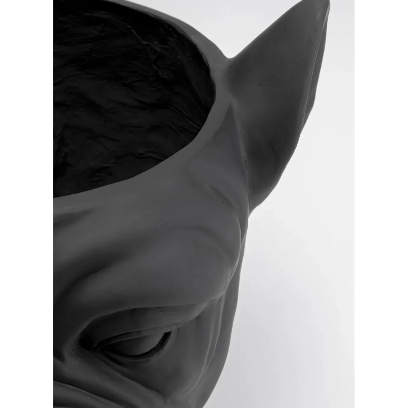 Cachepot Décoratif Bulldog Noir