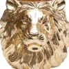 Cachepot Décoratif Lion Dore