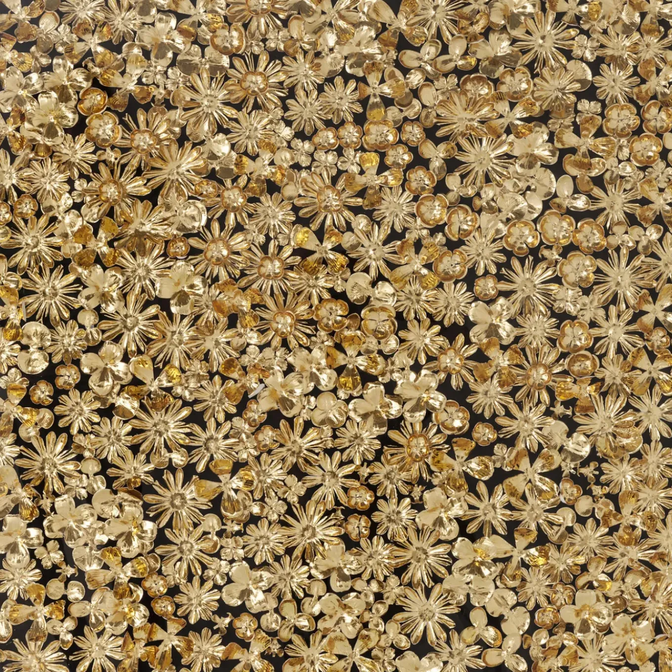 Cadre Décoratif Gold Flower 120X120Cm