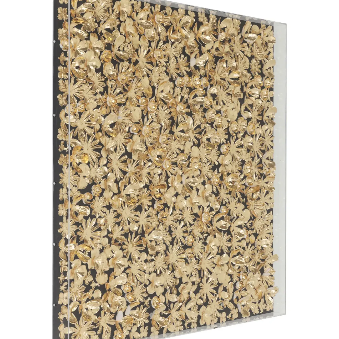 Cadre Décoratif Gold Flower 120X120Cm