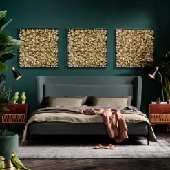 Cadre Décoratif Gold Flower 80X80Cm