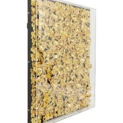 Cadre Décoratif Gold Flower 80X80Cm