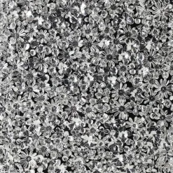 Cadre Décoratif Silver Flower 100X100Cm