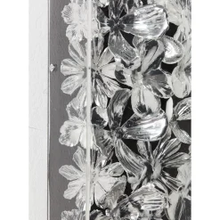 Cadre Décoratif Silver Flower 100X100Cm