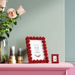 Cadre Photo Romantic Rose Rouge 20X25Cm
