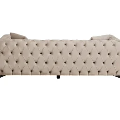 Canapés Bellissima 2-Places Velours Beige 200Cm