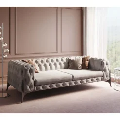 Canapés Bellissima 3-Places Beige 240Cm