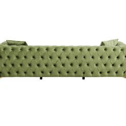 Canapés Bellissima 3-Places Velours Vert 240Cm