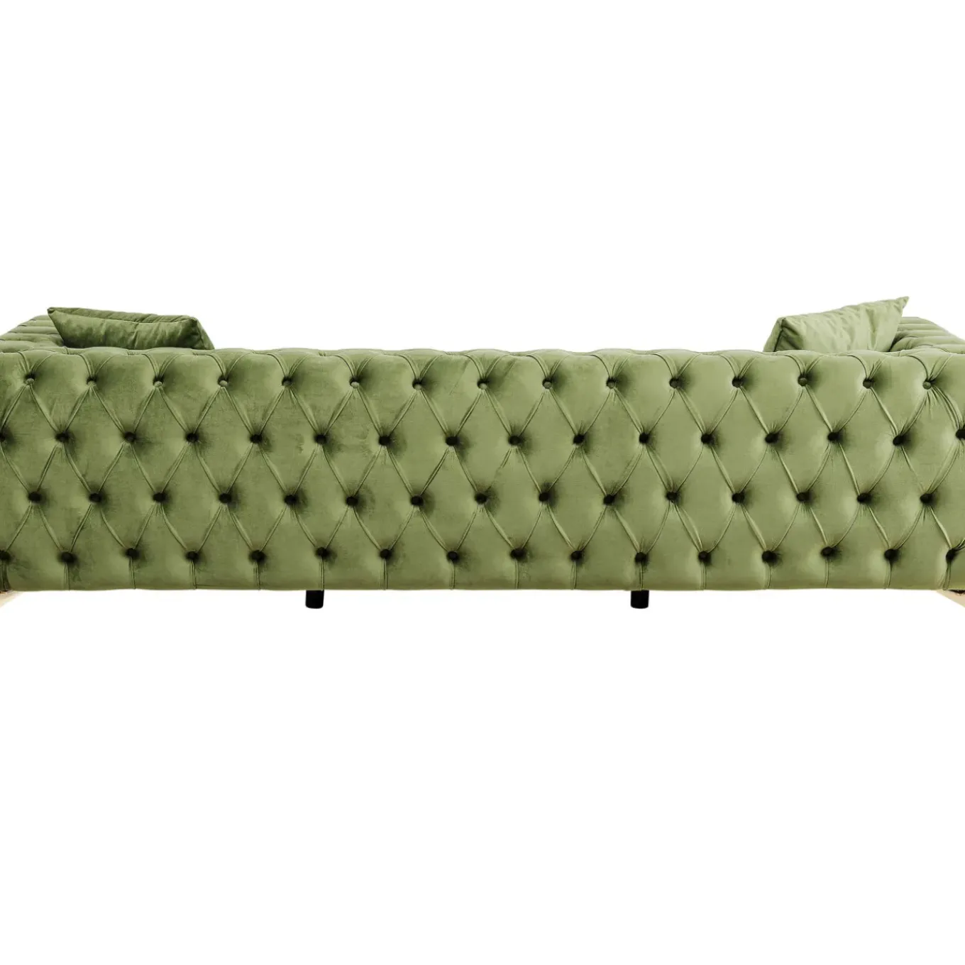 Canapés Bellissima 3-Places Velours Vert 240Cm