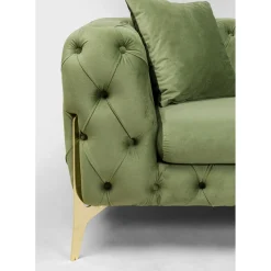 Canapés Bellissima 3-Places Velours Vert 240Cm