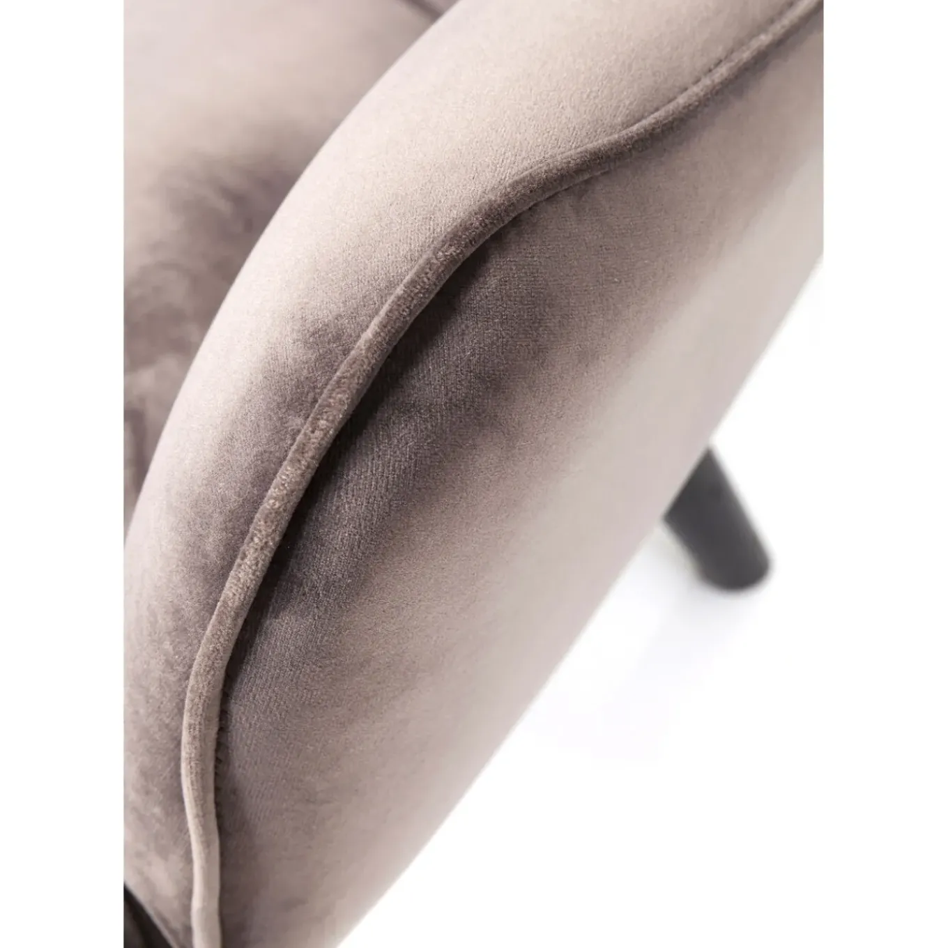 Canapés Black Vicky 2-Places Velours Gris