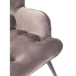 Canapés Black Vicky 2-Places Velours Gris