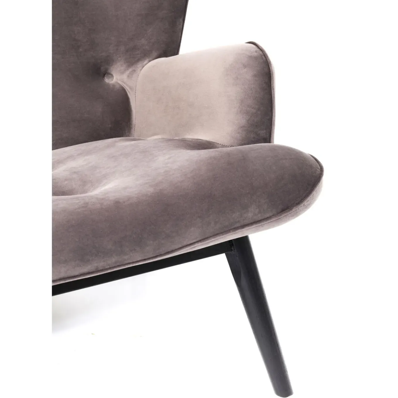 Canapés Black Vicky 2-Places Velours Gris