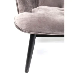 Canapés Black Vicky 2-Places Velours Gris