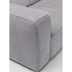 Canapés Cubetto Cord 3-Places Gris Clair 220Cm