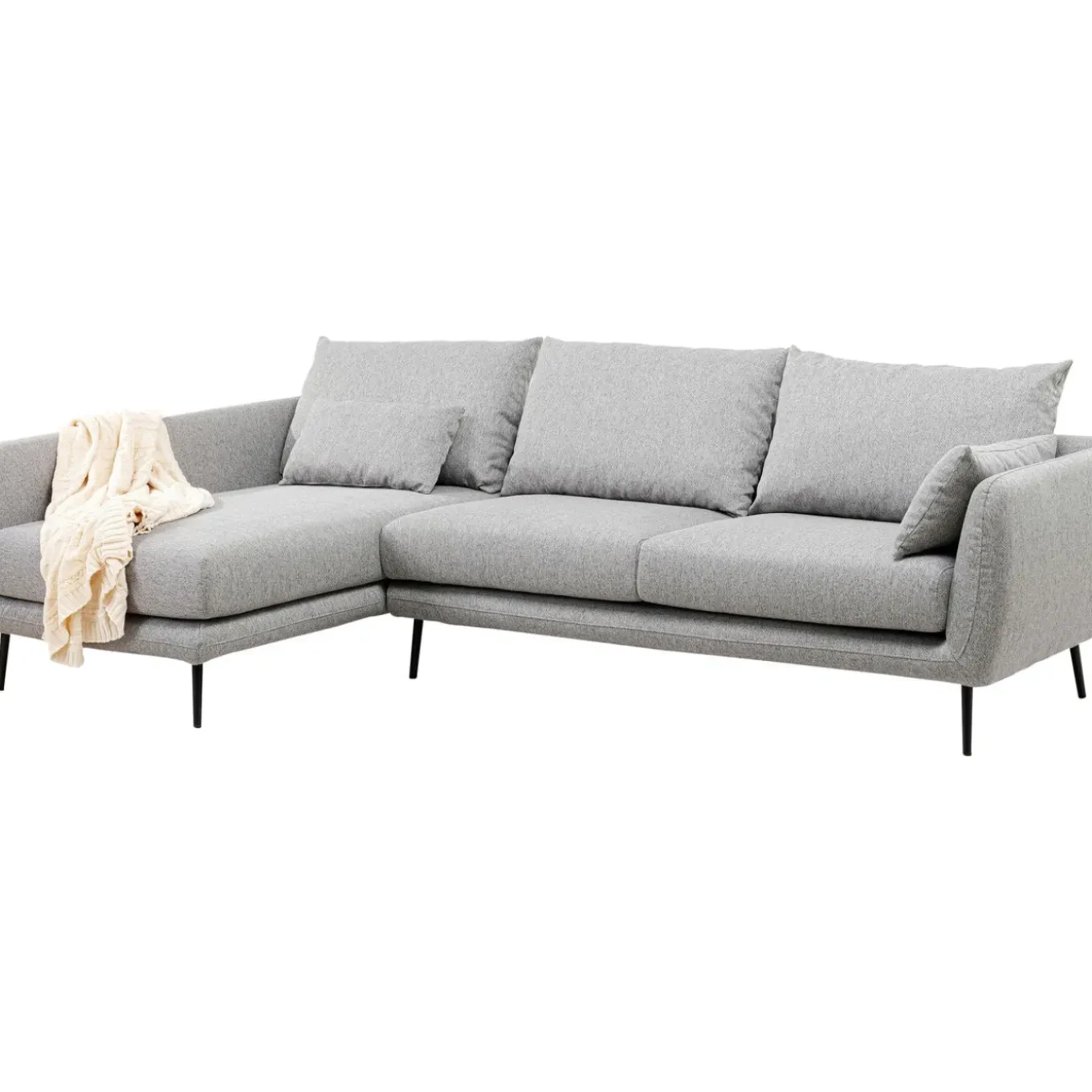 Canapés D Angle Amalfi Gauche Gris 275Cm