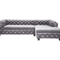 Canapés D Angle Desire Velvet Grey Droite