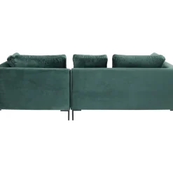 Canapés D Angle Gianni Pm Velours Vert Fonce Droite