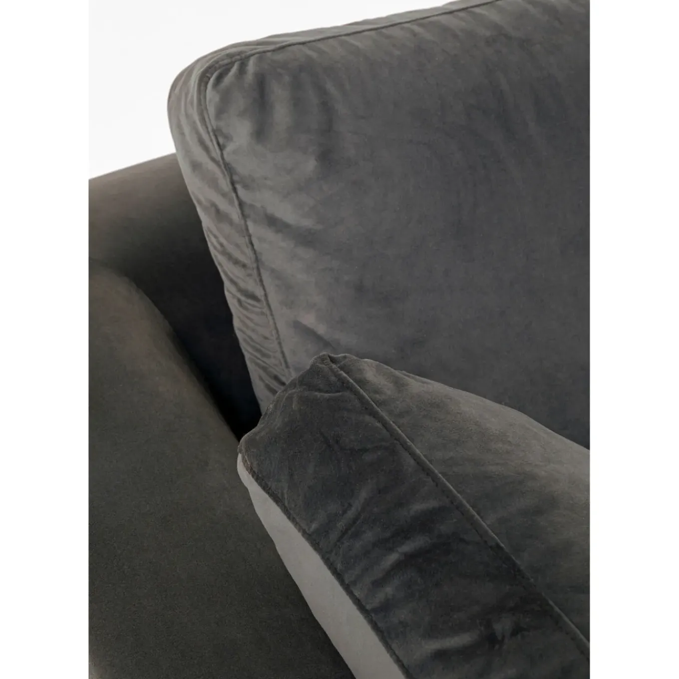 Canapés D Angle Gianni Pm Velours Gris Droite